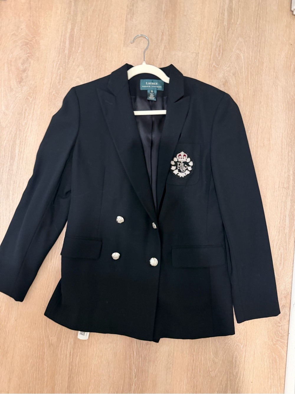 Like New Lauren Ralph Lauren Double Blue Sz 6 Blazer